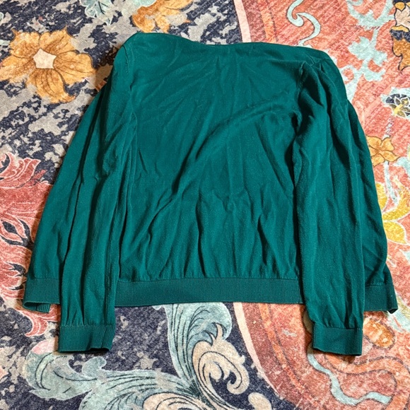 Ann Taylor Teal Button-Up Cardigan - Picture 3 of 3